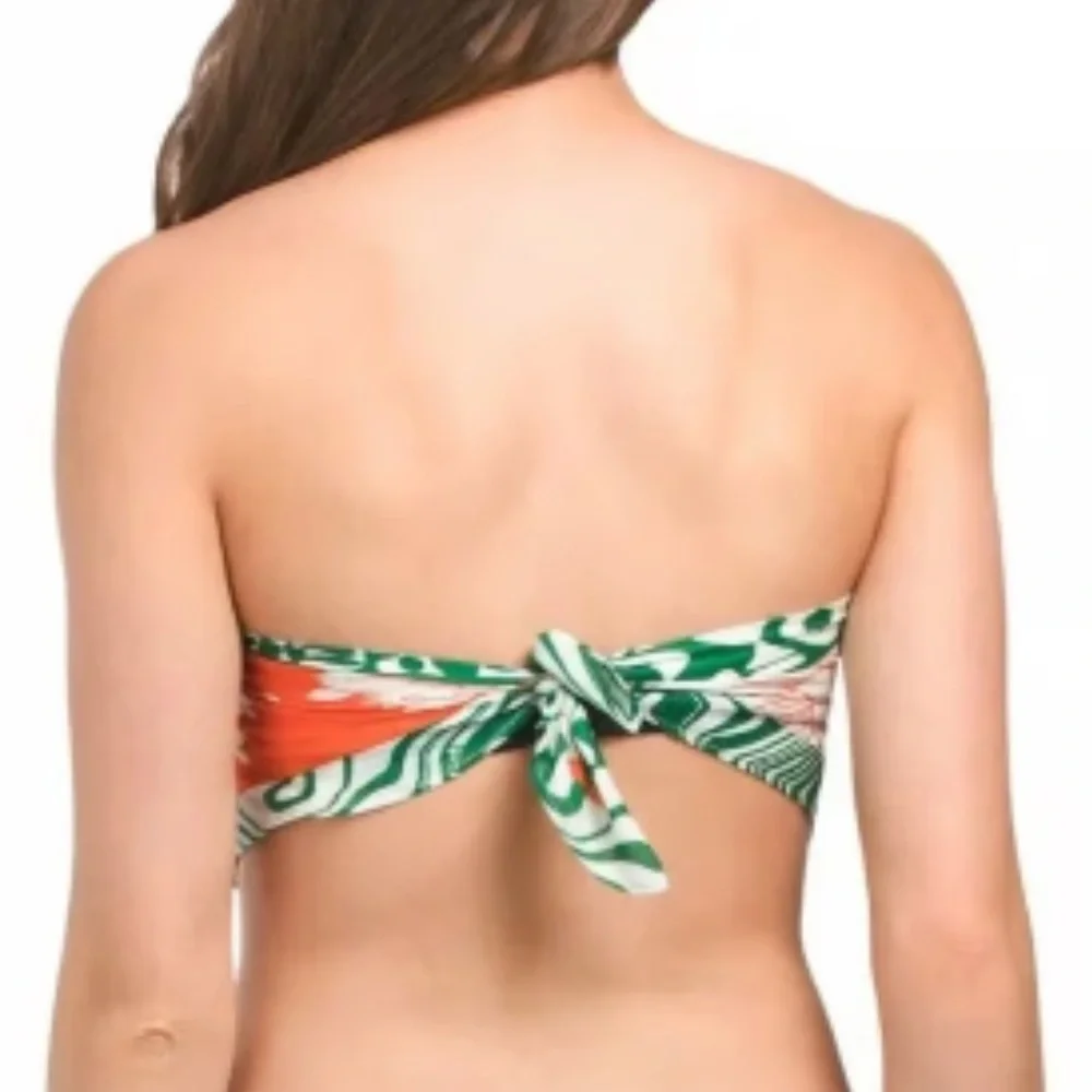 NWT AGUA BENDITA Lexi Kaaw Swim Scarf Top - Picture 4 of 5